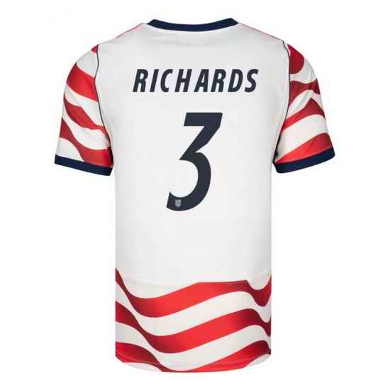 USA 2026 FIFA World Cup Soccer White Jersey Set ( Have Shorts ) Chris Richards #3
